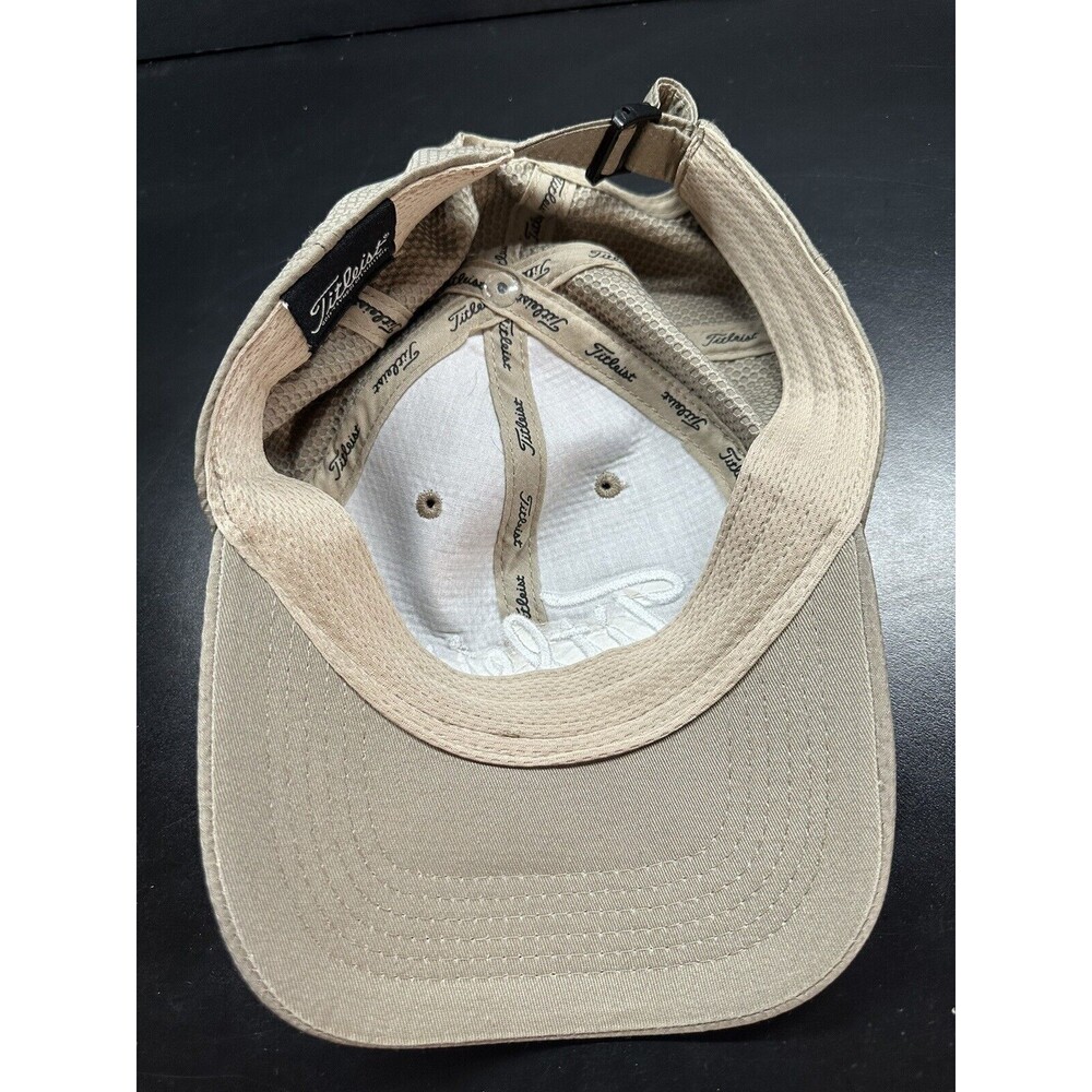 Titleist Hat Golf Baseball Adjustable Tan/Beige - Picture 6 of 6